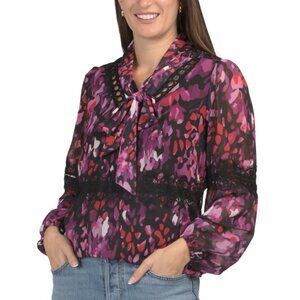 DALIA MACPHEE Pink Multi Lightweight Printed Blouse